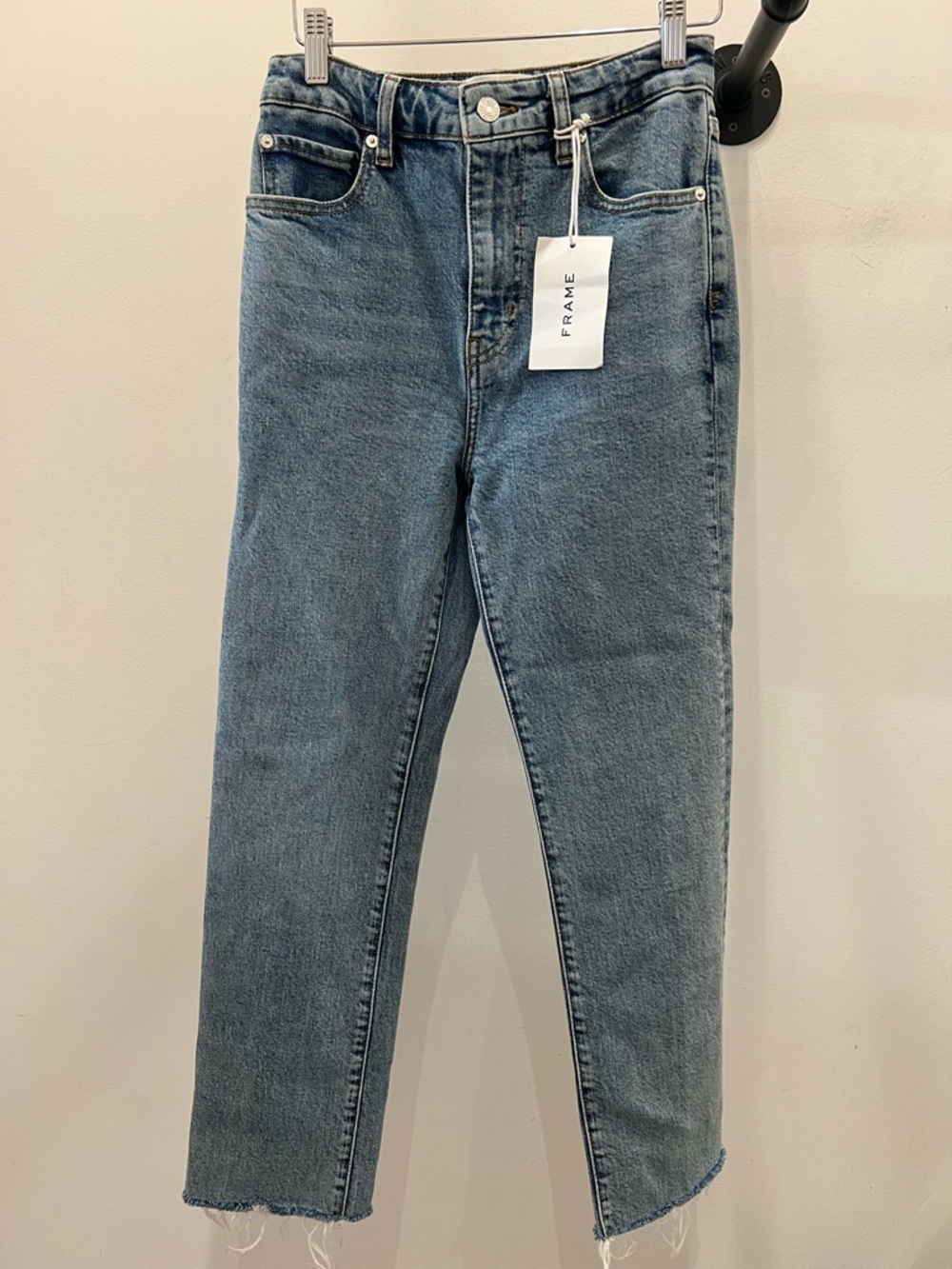 Frame Denim The Ruler Crop Light Blue Jeans PM